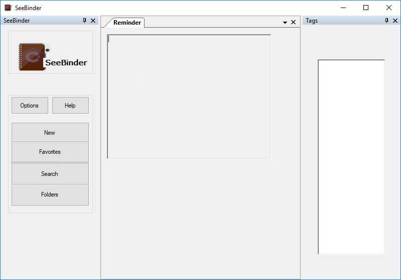 Image of the Program, Displaying the Tabbed design